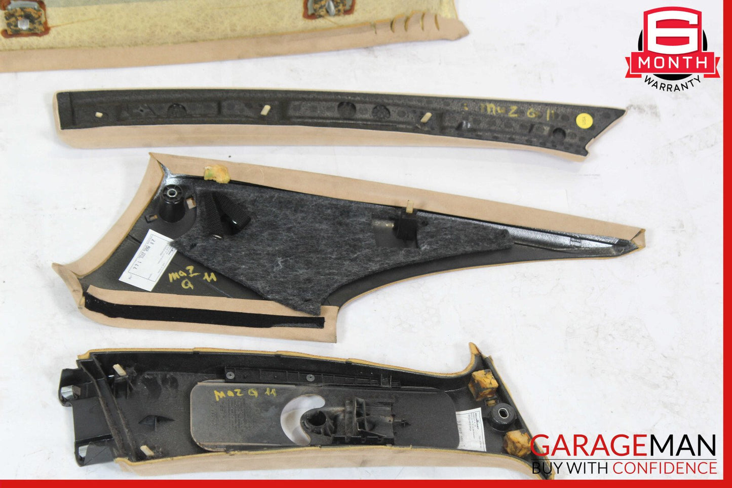 03-13 Maserati Quattroporte M139 Roof Headliner Pillar Set Trim Suede OEM