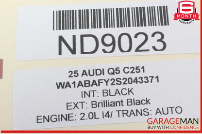 18-25 Audi Q5 Heated Leather Steering Wheel w/ Paddle Shifters Black 80A419091CM