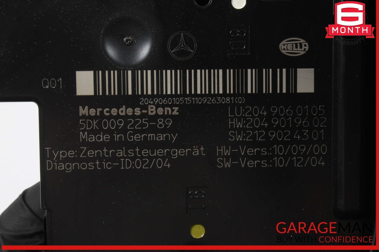 10-14 Mercedes W204 C250 C300 Rear Fuse Relay Box Module 2049060105 OEM