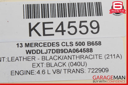12-14 Mercedes W218 CLS500 Power Brake Booster Master Cylinder Reservoir OEM