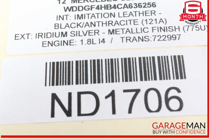 12-15 Mercedes W204 C250 SLK250 1.8L Intercooler Air Cooler Radiator OEM