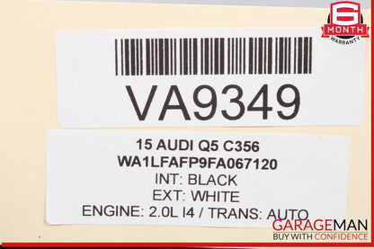 09-17 Audi Q5 SQ5 Rear Trunk Sill Scuff Plate Cover Trim Panel 8R0864513C OEM