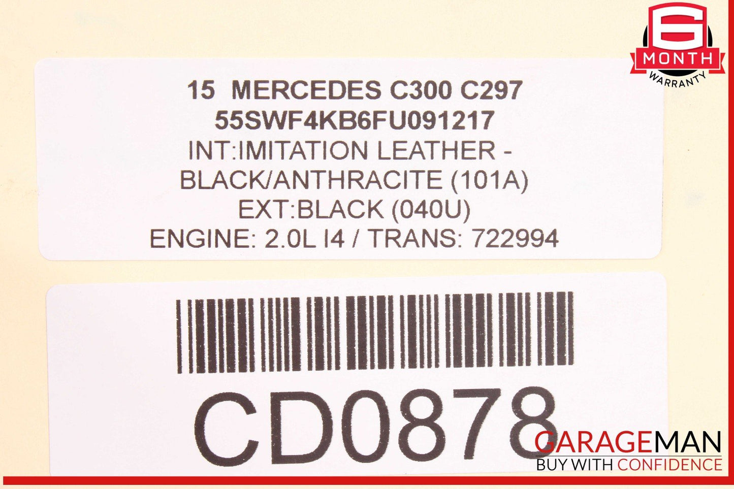 15-17 Mercedes W205 C300 4Matic Automatic Transmission Assembly OEM 110k