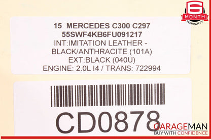 15-17 Mercedes W205 C300 4Matic Automatic Transmission Assembly OEM 110k
