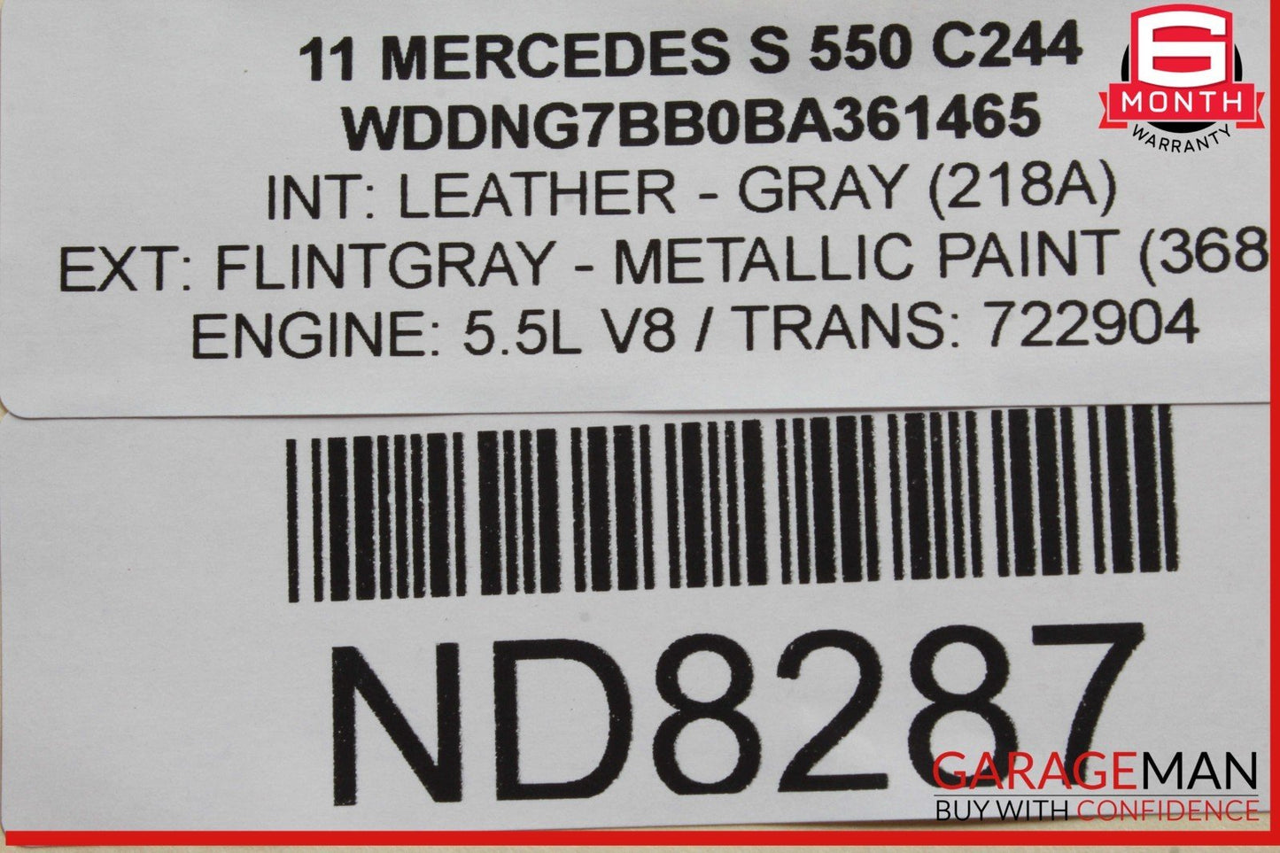 07-14 Mercedes W221 S550 CL550 Front Bumper Reinforcement Impact Crash Bar Rebar