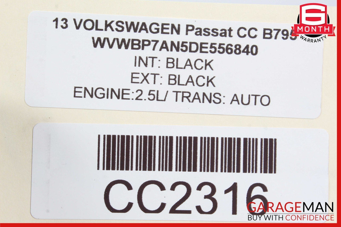 09-17 Volkswagen Passat CC Front Right & Left Complete Seat Set of 2 Pc OEM