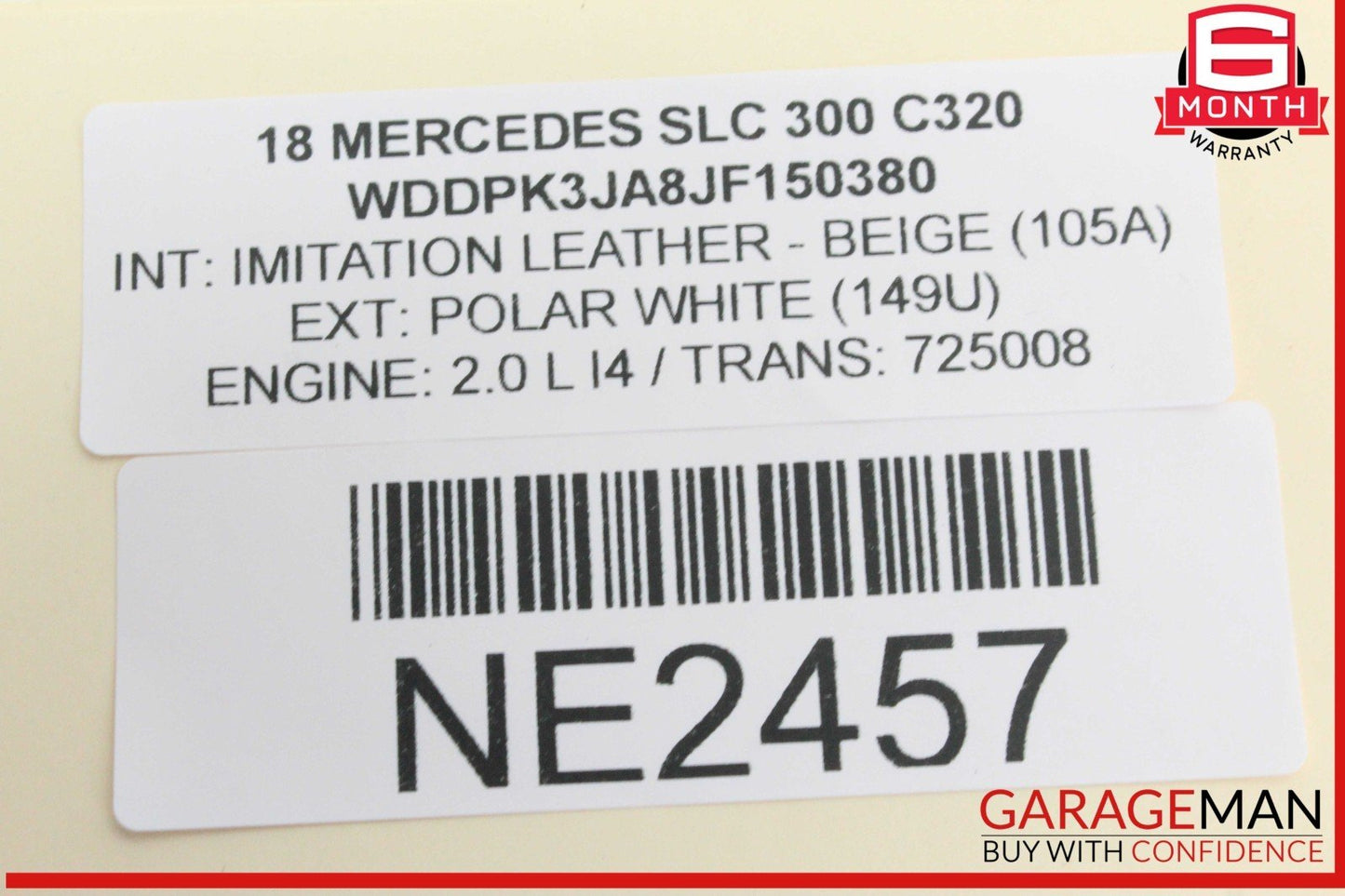 17-20 Mercedes R172 SLC300 Front Dash GPS Navigation Information Display Screen