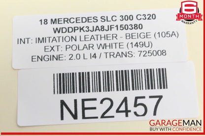 17-20 Mercedes R172 SLC300 Front Dash GPS Navigation Information Display Screen