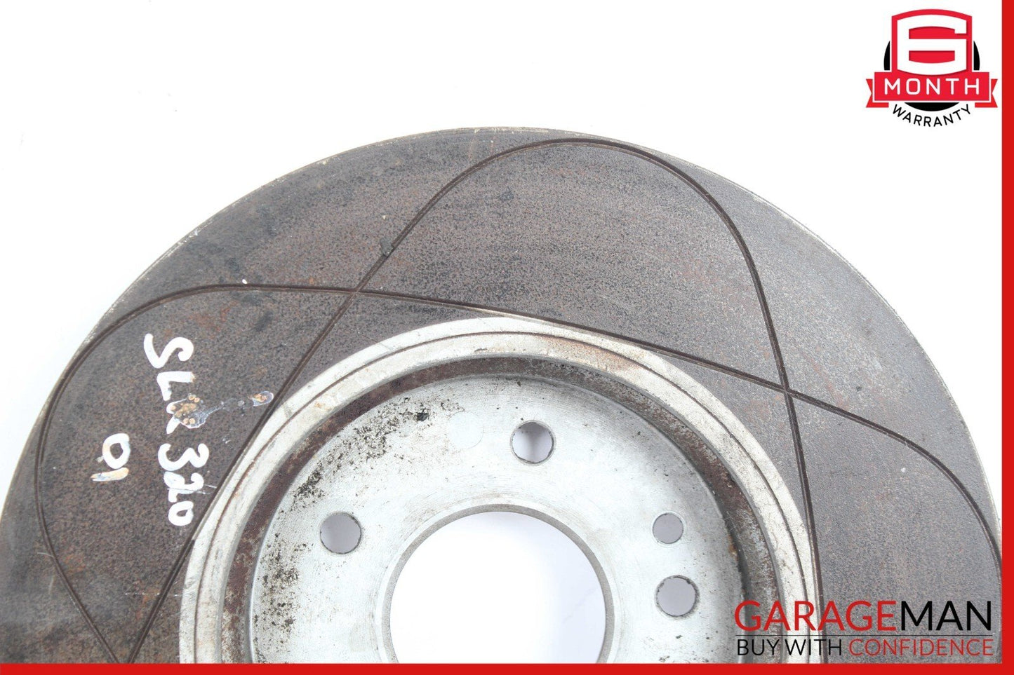 97-04 Mercedes R170 SLK320 Rear Brake Rotor Rotors Disc Set of 2 Pc Slotted