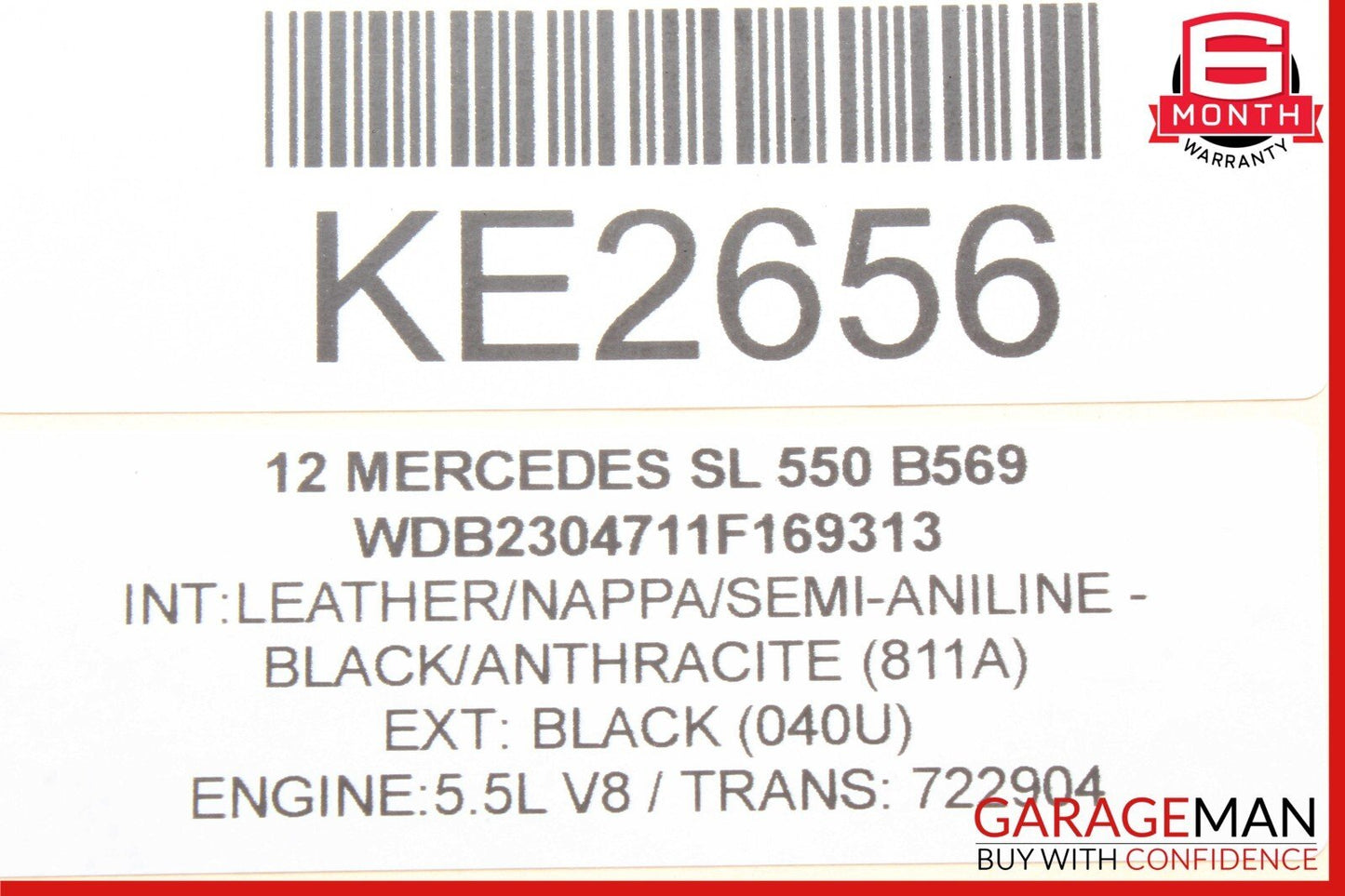 03-12 Mercedes R230 SL550 SL500 E500 Rear Left Upper Control Arm 2303520001 OEM