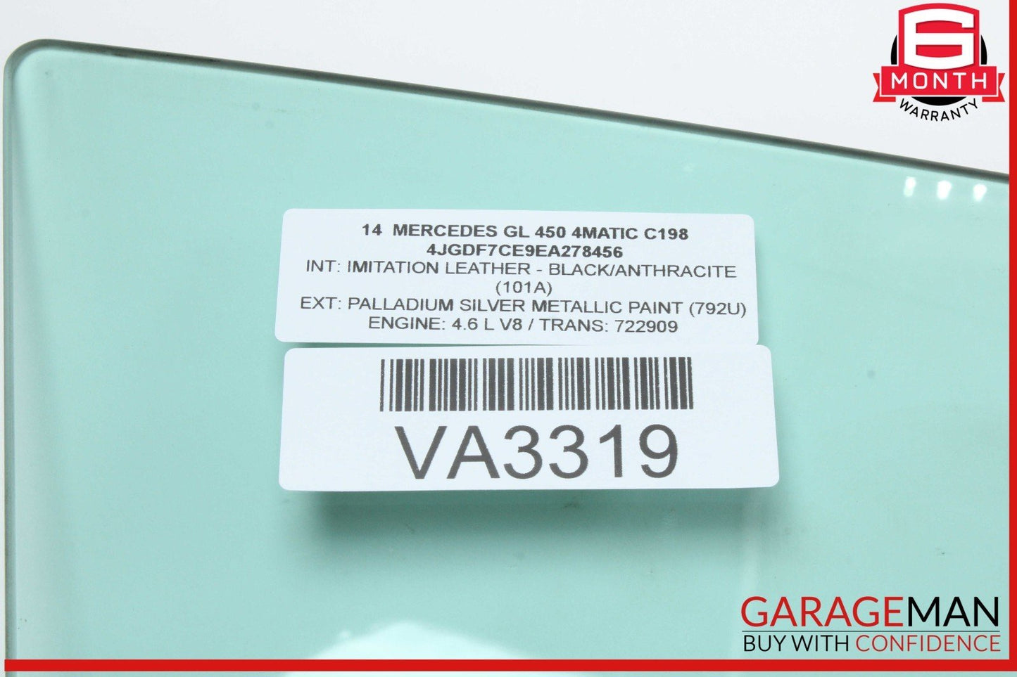 12-19 Mercedes X166 GL450 GLE43 AMG GLS550 Front Right Door Window Glass OEM