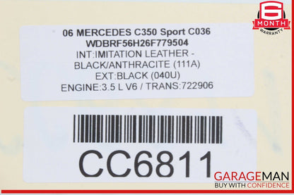 05-09 Mercedes W203 C350 C230 CLK350 Engine Radiator Cooling Fan Motor OEM