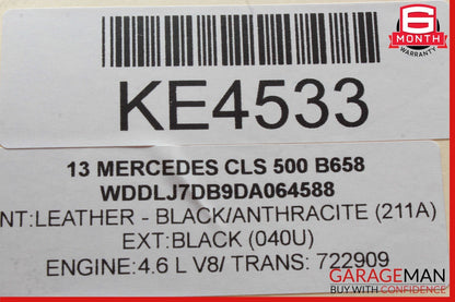 10-18 Mercedes W218 CLS500 Front Left Absorber Bumper Reinforcement Bracket OEM