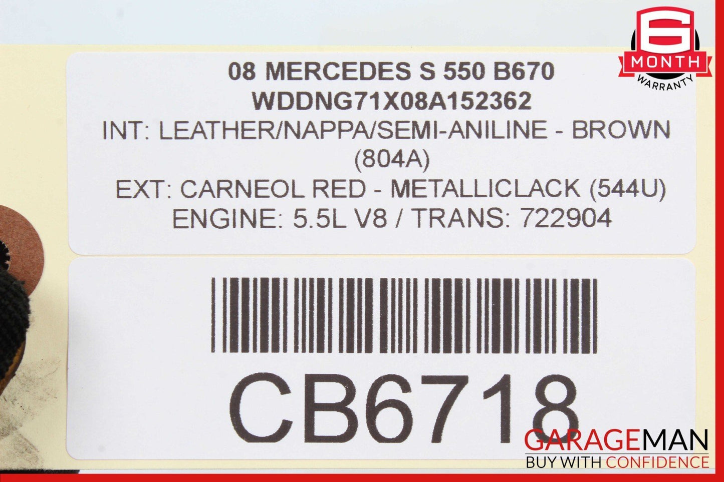 07-14 Mercedes W221 S550 CL550 CL600 Rear Right & Left Side Brake Calipers Set