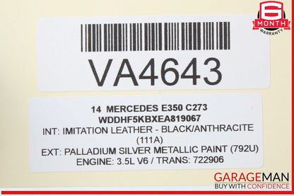 08-18 Mercedes W212 E350 Front Left and Right Side Door Audio Speaker OEM