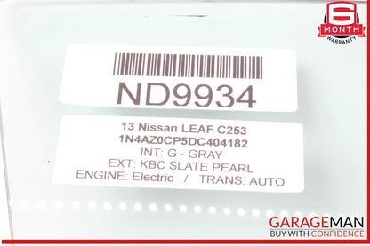 13-24 Nissan Leaf Front Right Passenger Side Door Window Glass 803003NF0A OEM