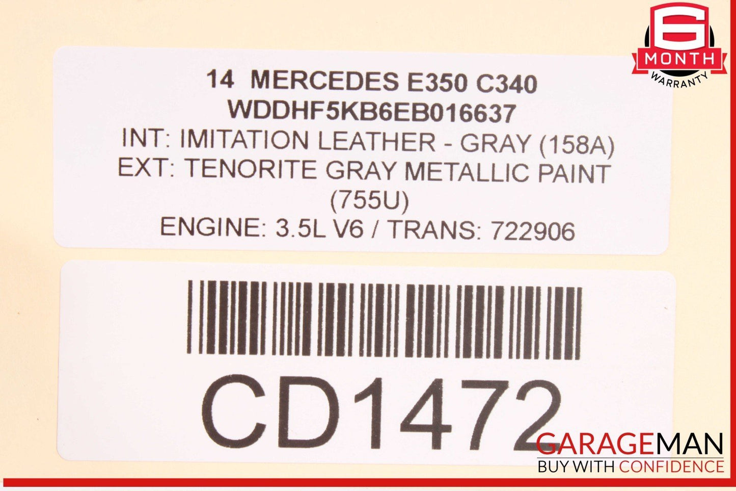 14-17 Mercedes W207 E350 E400 Coupe Front Left Interior Door Panel Trim Assembly