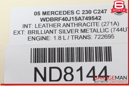 01-09 Mercedes W203 C230 C350 Door Sound Audio Speakers 2038205102 OEM