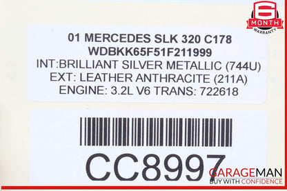 01-04 Mercedes R170 SLK320 SLK32 Engine Cooling Radiator AC A/C Condenser OEM