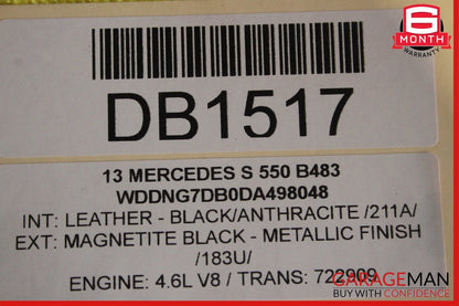 12-13 Mercedes W221 S550 RWD Rear Driveshaft Drive Prop Propeller Shaft Assembly