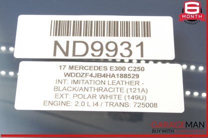 17-20 Mercedes W213 E300 E63 AMG S Front Right Side Door Window Auto Glass OEM