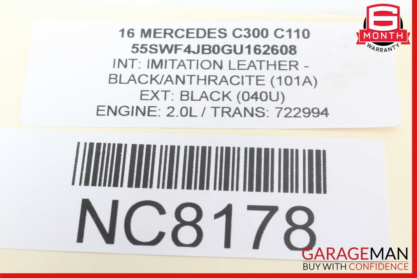 15-20 Mercedes W205 C300 Front Radiator Support Bracket 2056204101 OEM