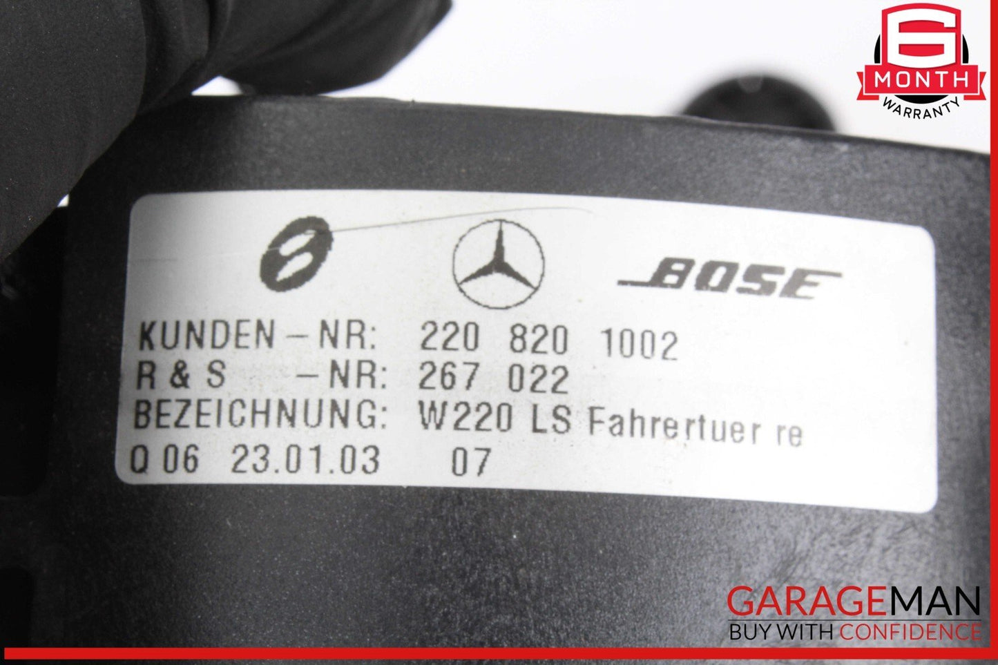 00-06 Mercedes W220 S55 AMG Front Left & Right Door Sound Speaker Speakers Set