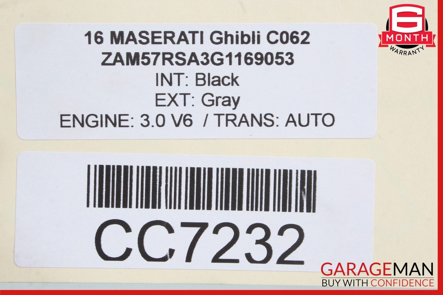 Maserati Unknown 670037674, 673006638, L0372822 OEM