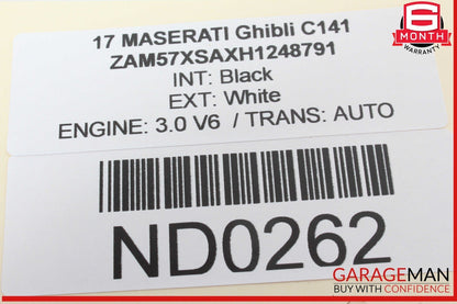 14-20 Maserati Ghibli Front Dash Dashboard Info GPS Navigation Display Monitor
