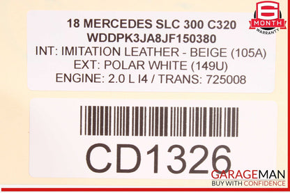 08-20 Mercedes R172 SLC300 E550 Engine Radiator Condenser Cooling Fan Motor Assy