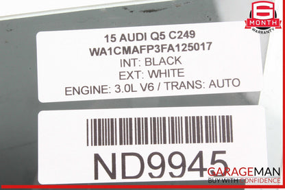 12-17 Audi Q5 Front Left Driver Side Door Window Glass 43R00043 OEM