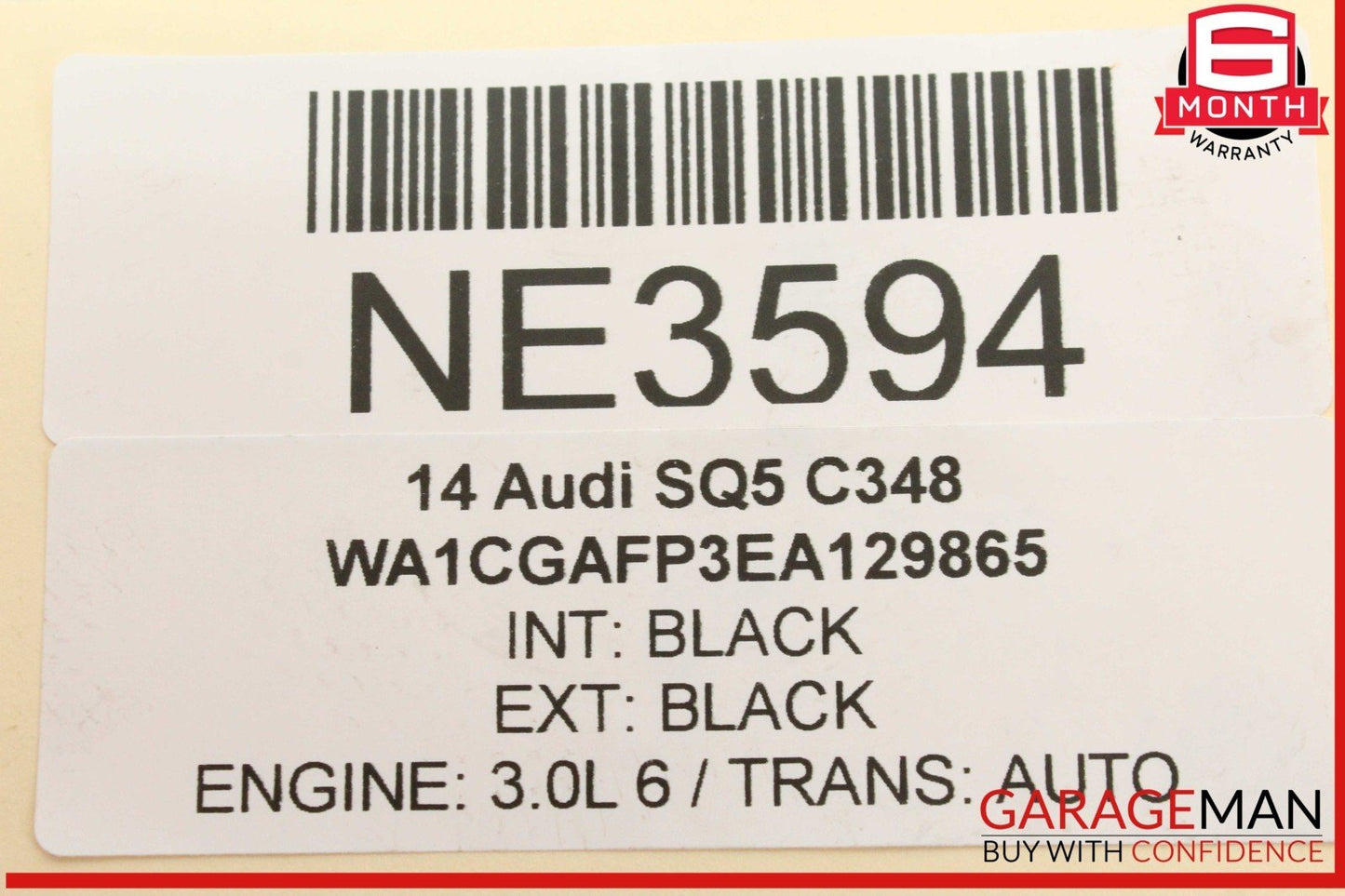 10-18 Audi SQ5 A8 S4 S8 Secondary Aux Auxiliary Cooling Radiator 8K0121212B OEM