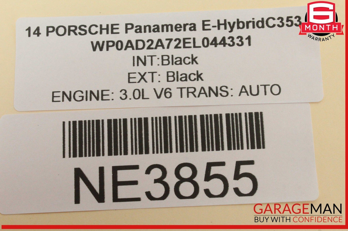 10-16 Porsche Panamera 970 E-Hybrid Carbon Fiber Steering Wheel 7PP419091CM OEM