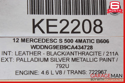 10-14 Mercedes W221 S550 CL550 CL65 AMG Rear Trunk Fuse Relay Junction Box OEM