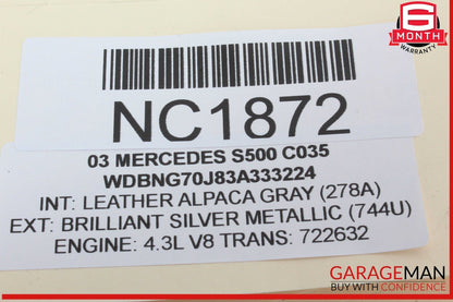 00-06 Mercedes W220 S500 S430 S55 AMG Gear Shifter Bezel Trim Indicator Wood OEM