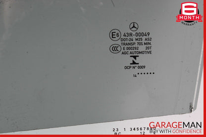 13-18 Mercedes B-Class W242 W246 Front Left Side Window Glass