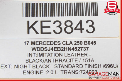 14-20 Mercedes W117 CLA250 GLA250 Front Interior Relay Fuse Box 2465402614 OEM