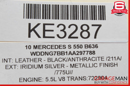 10-13 Mercedes W221 S550 S400 Rear Sam Fuse Box Relay Module Control OEM