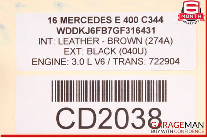 14-17 Mercedes W207 E400 7G-Tronic Automatic Transmission 722.904 RWD OEM 94k