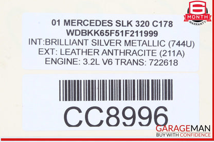 01-04 Mercedes R170 SLK230 Engine Motor Cooling Radiator Fan Assembly OEM