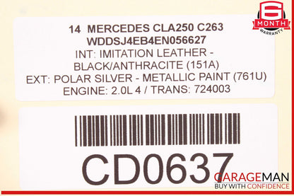 08-20 Mercedes W117 CLA250 Engine Radiator Cooling Fan Motor Assembly OEM