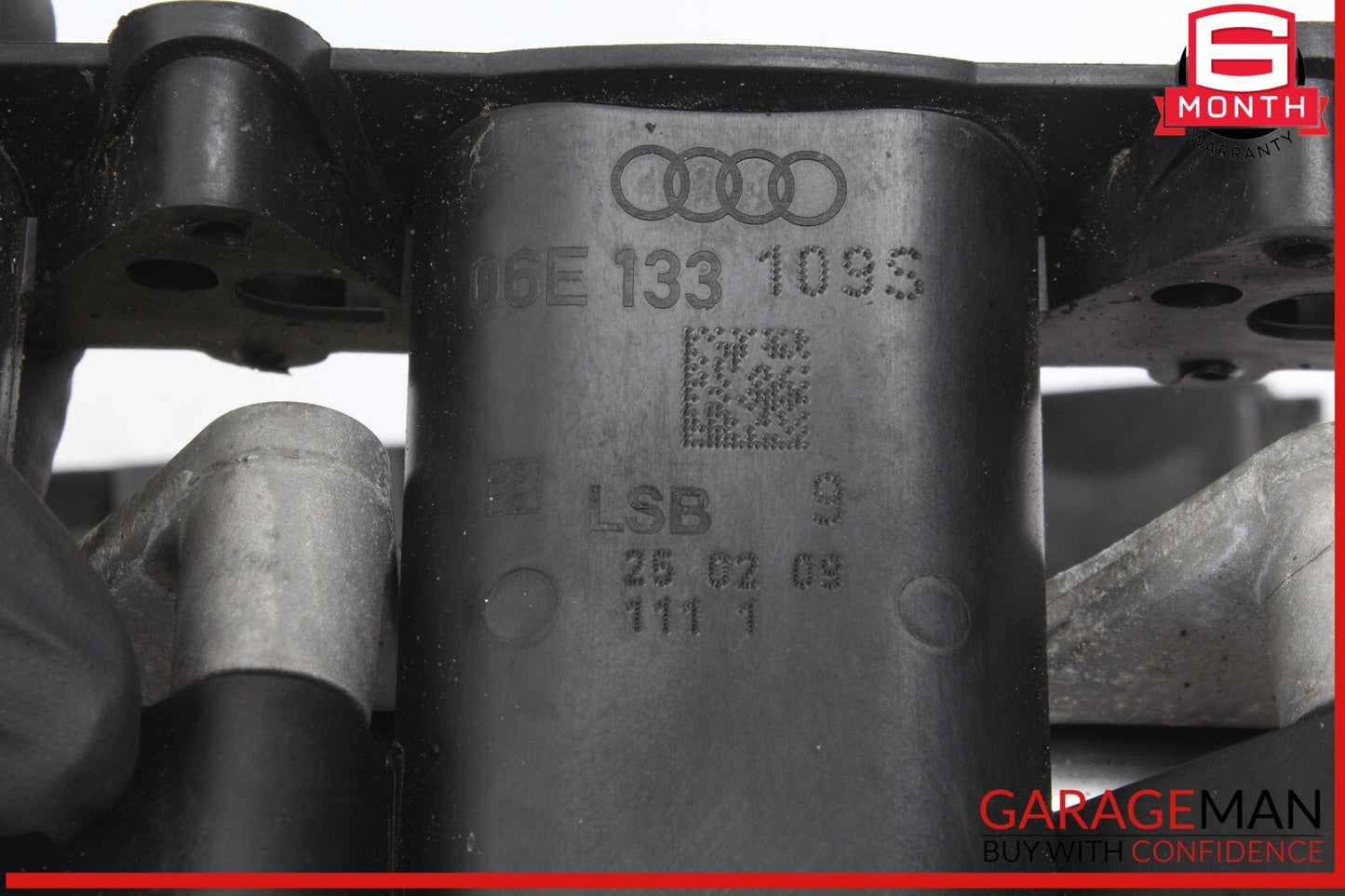 09-12 Audi Q5 Left and Right Lower Intake Manifold Fuel Rail w/ Injectors OEM