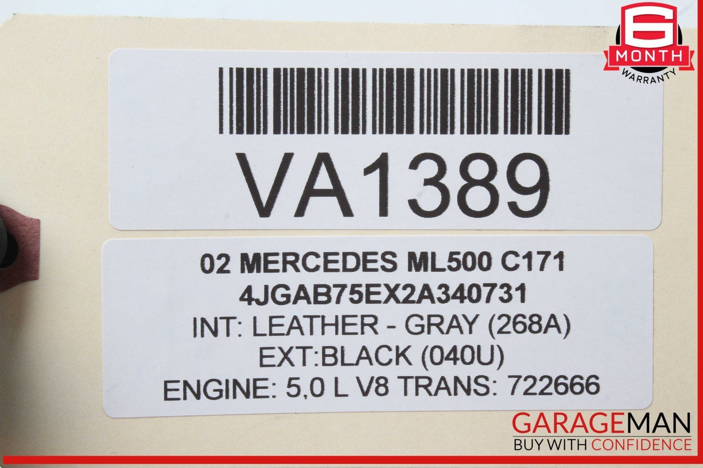02-05 Mercedes W163 ML500 ML350 Front Right & Left Bose Sound Speaker Set OEM