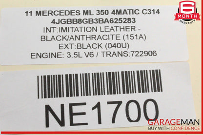 06-12 Mercedes GL450 ML350 Front Left & Right Door Speakers Set 1648203002