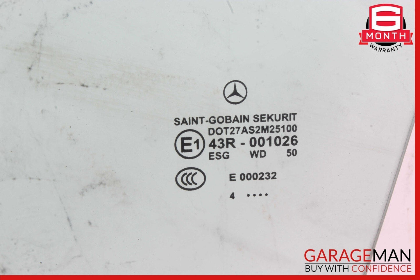 03-12 Mercedes R230 SL500 SL55 AMG Front Left Driver Side Door Window Glass OEM