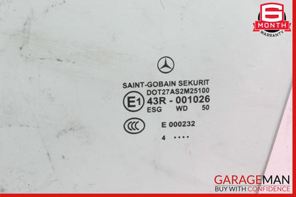 03-12 Mercedes R230 SL500 SL55 AMG Front Left Driver Side Door Window Glass OEM