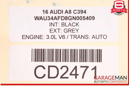 11-17 Audi A8 S8 Rear Left Driver Side Door Cover Panel Trim Assembly OEM