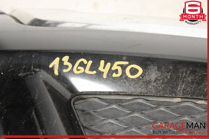 13-16 Mercedes X166 GL450 Base Front Bumper Cover Grille Trim Assembly OEM