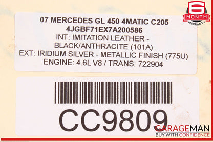 Mercedes X164 GL450 722.9 7G 4Matic Automatic Transmission 722.904 OEM 201k