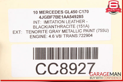 07-12 Mercedes X164 GL450 GL320 Hood Bonnet Panel Assembly OEM